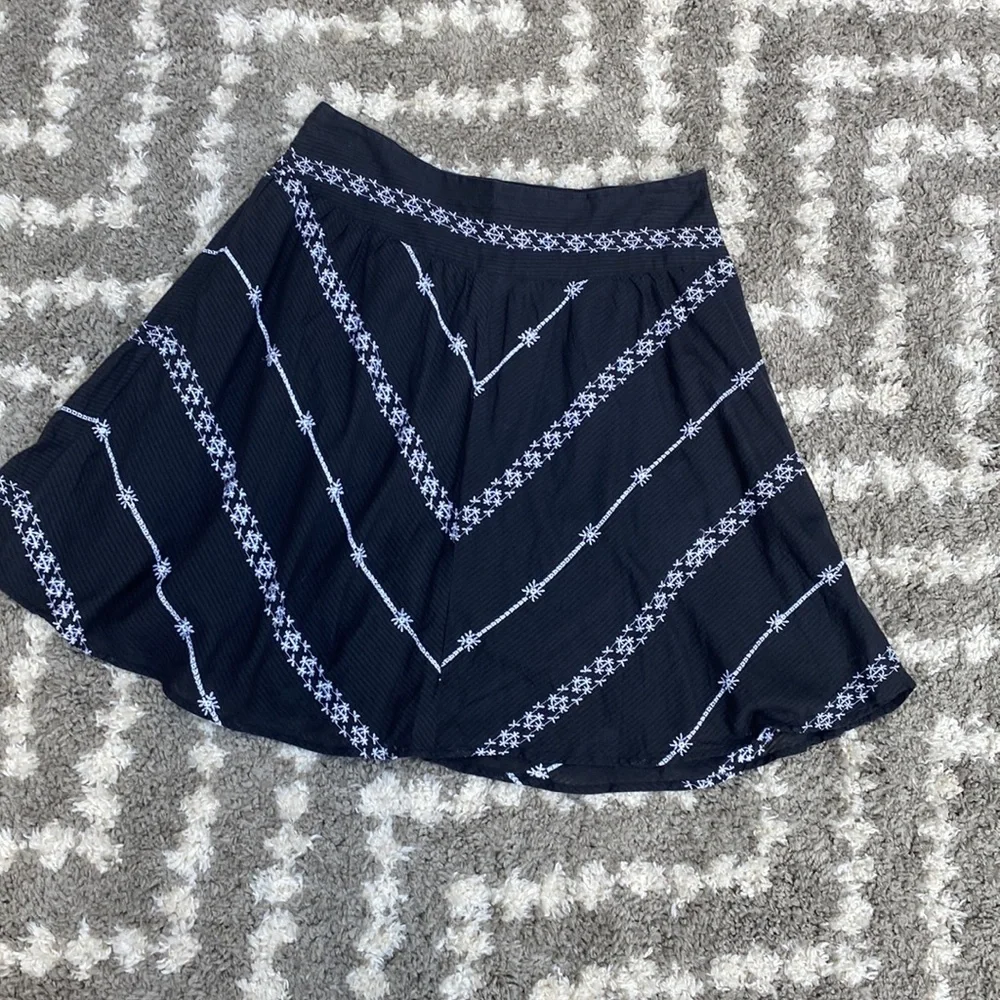 Free People Skater Skirt size 4 Black and White